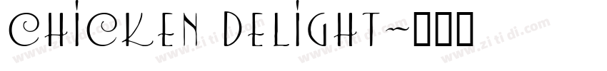 Chicken Delight字体转换